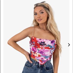 Kittenish Alessandra Floral Bustier
